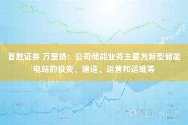 首胜证券 万里扬：公司储能业务主要为新型储能电站的投资、建造、运营和运维等
